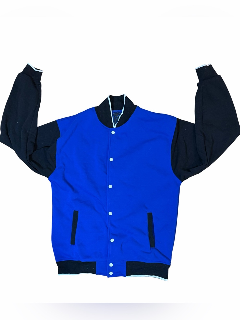 Men’s Royal Blue Apparel Varsity Style Jacket Size 2XL